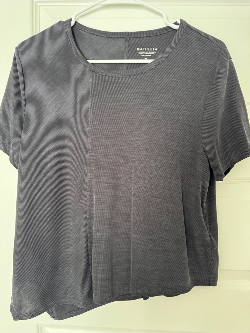 Athleta Women's Heather Gray Short-Sleeve Crew Tee